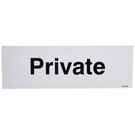 Caledonia Signs 17014G "Private" Sign, Rigid Plastic, 300 mm x 100 mm