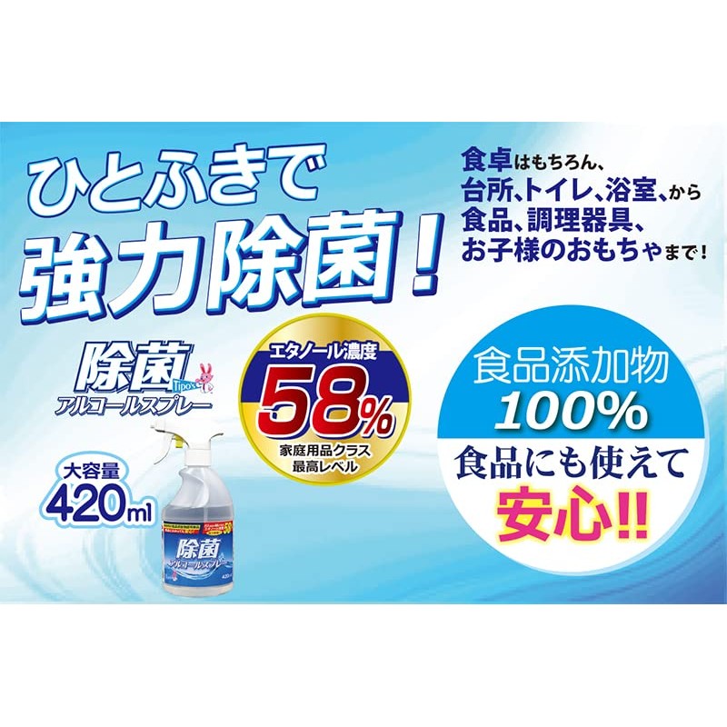 ティポス 除菌アルコール 付替 420ml