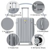 MGOB Checked Luggage 24 inch - Hard Shell Suitcase with