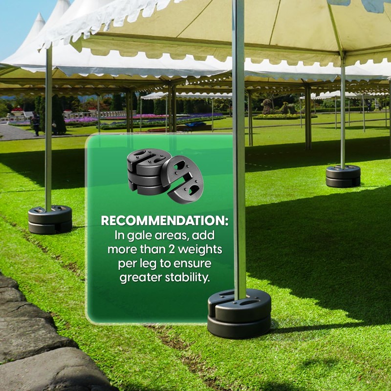 Canopy Weights Set of 8, No-Pinch Design for Easy Setup