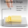Stainless Steel Cheese Slicer with 10 Replacement Wires, Metal Cheese