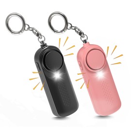 Ninonly Taschenalarm 130 dB, Persönlicher Alarm für Frauen, Schlüsselanhänger mit LED-Licht zur Selbstverteidigung, Notfall Schrillalarm für Kinder und Senioren