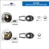 HEIGHTEN 3.1/3.5 inches (80/90 mm) Bait Reel Handle (No Knobs)