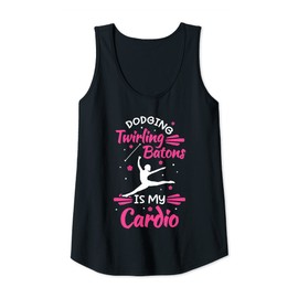 Womens Baton Twirler Gymnastics Majorette Dance & Twirling Tank Top