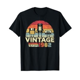 1982 Birthday Vintage T-Shirt Retro Vintage Tee T-Shirt
