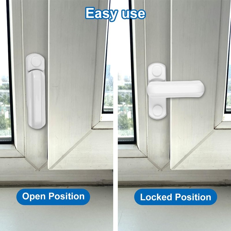 Pack of 4 Window Lock, Window Lock, Burglary Protection, Security