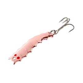 AL's Goldfish Lure Company, H100 Helgy Freshwater Fishing Spoon Lure with Treble Hook for Crappie, Perch, Panfish, Trout, Salmon and Bass. 1/4 oz. 1-3/4", #8 Hook, Copper