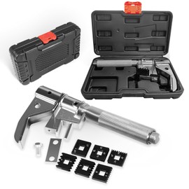 7402 Universal Outside Thread Chaser with Storage Box - Thread Repair Tool for 1-1/4” to 5” O.D., Includes 6 Standard Dies (No.216884), Restores Damaged Threads Quickly and Easily