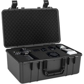 ITHWIU Protective Hard Case Shockproof Water-resistant with Customized DIY Foam fit for Camera, etc,17.3 X 11.5 X 6.5 Inch