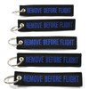 Rotary13B1 Remove Before Flight Key Chains - Black/Blue - 5pcs