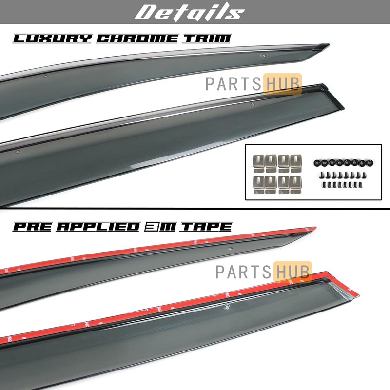 Fits for 2017-2022 Honda CR-V CRV JDM Chrome Trim Smoke