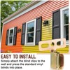 Hicarer 48 Pcs Steel Shutter Clips for Vinyl Shutters Hidden