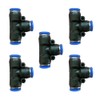 5 Pcs 5/16" x 5/16"x 5/16" Pneumatic T Shaped 3