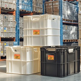 YIKIADA 200 Pack Pallet Racking Caution Max Load Shelf LBS Warning Capacity Sticker 4×3 Inches Self Adhesive Sign Vinyl Waterproof Decal for Industrial Warehouse Factory Forklift