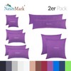 NatureMark Pack of 2 Jersey Cushion Covers, Side Sleeper Pillows,