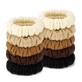 ZOUIQSS 10 Stück Haargummis, haarschonende Gummibänder, Haarschmuck, Scrunchies, nahtlos, für Damen (Style 8)