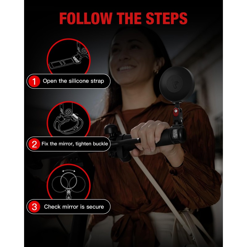 Scooter Rear-view Mirror Compatible with Ninebot by Segway All KickScooters