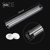 sourcing map Clear Storage Tube Small Plastic Round Tubing with