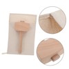Generic 2Pcs Reusable Ice Crushing Bag Wood Mallet Portable Ice