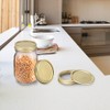 Stainless Steel SplitType Mini Glass Jar Lids Container Sealing Cover