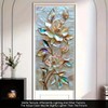 Starlit Patio Pearlescent Floral Window Film Static Cling Decorative Privacy
