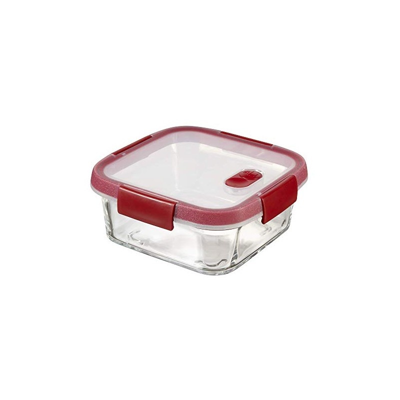 Keter Cook glass container, transparent / red, 33 x 18