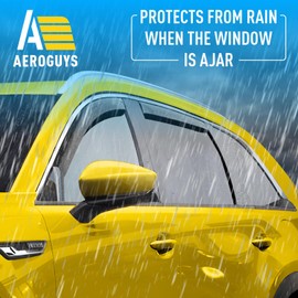 Extra Durable Window Deflectors in-Channel Window Visors Rain Guards Fit for Mazda CX-90 2024-2026, Sun Visors, Wind Vent for Shades, Exterior Car Accessories - 4pcs. AG0965