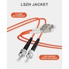 VANDESAIL 5 Pack LC to ST OM1 Fiber Patch Cable,
