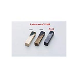 Yamako Japanese Mino-yaki Ceramic Chopstick Rest (5 Pieces Set) from Japan (Black 15506)