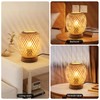 Pheashine Bamboo Table Lamp, Dimmable Wooden Base, Bedside Lamp, E27