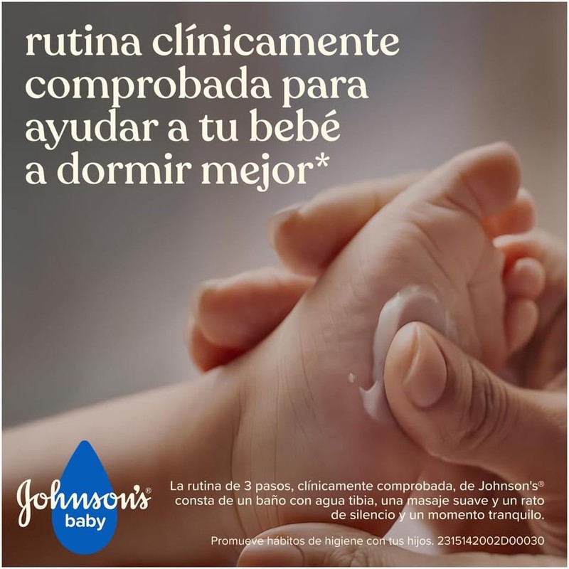 JOHNSON'S Crema Corporal Para Bebé Antes de Dormir 200 ml