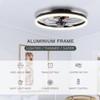 STERREN 20'' Modern Low Profile Ceiling Fan with Light, Bedroom