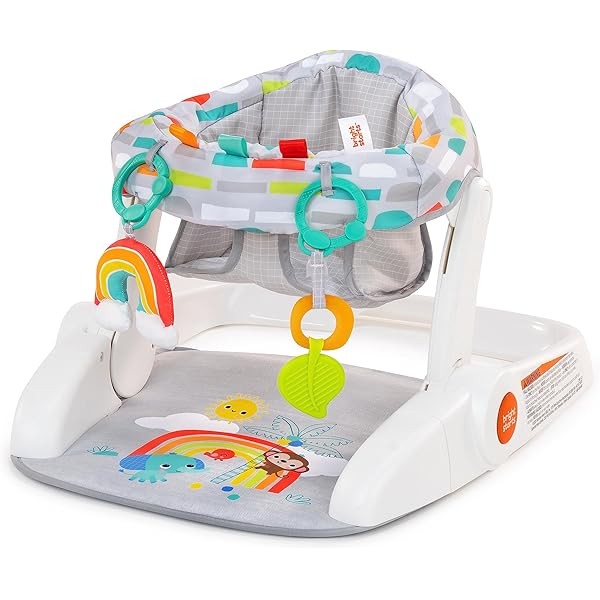 Bright Starts Learn-to-Sit Baby Floor Seat, 2-Positions Grow with Infant,