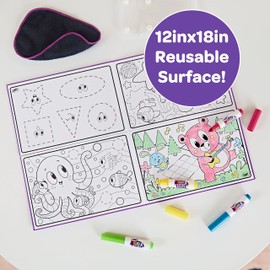 Crayola Color and Erase Reusable Activity Board, Gift for Kids, Ages 3, 4, 5, 6