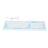 Foldable Silicone Keyboard 106 Keys Waterproof Dustproof Foldable USB Wired