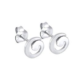 Elli Ladies Studs 925 Sterling Silver Spiral Geo Filigree