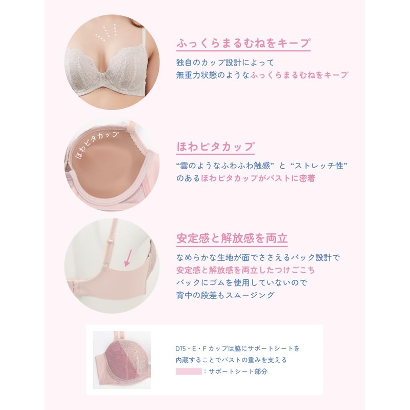 Unnanakool JB2400 Women's Bra Closely Cling to the Bust and