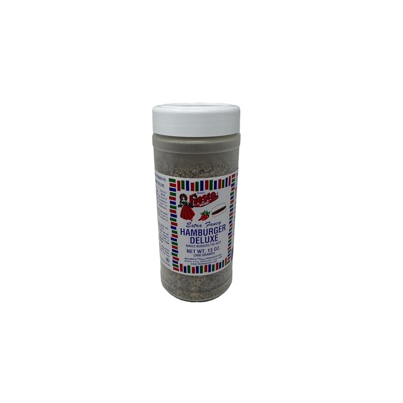 Bolner's Fiesta Brand Extra Fancy Hamburger Deluxe Seasoning 13 Ounces