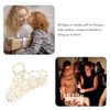 Hair Clip Faux Pearl Hair Claw Delicate Hair Clamp for
