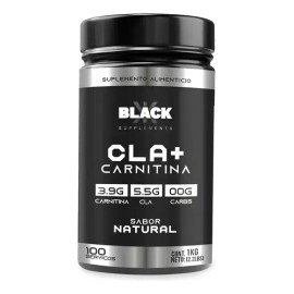 Suplemento CLA + Carnitina 1kg Natural Black Supplements Deportivo