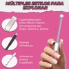 Kit 4pcs Imán de Uñas 3D Ojo de Gato Magnético