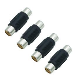 ZHLATECK RCA Female to RCA Female Audio Connector Adapter, RCA Extension Cable Adapter Compatible for TV Projector Phono Speaker
