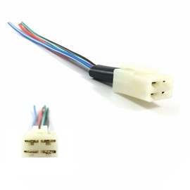 GY6-Ersatzteile.de Connection Cable for Voltage Regulator/Rectifier/Light Machine Regulator 4-Pin 12 Volt for 4-Stroke China Scooter for AGM REX Baotian Benzhou Yiying Jinlun Jack Fox Znen JMSTAR