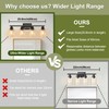 Unicozin Modern Bathroom Light Fixtures, 4 Light Vanity Lights over