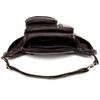 Genuine Leather Large Fanny Pack Waterproof Hip Belt Bag Cowhide