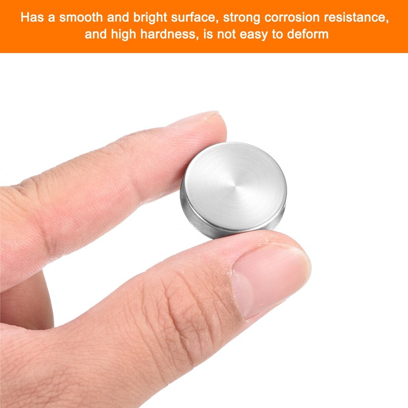 uxcell 12 Pcs Screw Covers Caps, 304 Stainless Steel Mirror