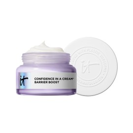 IT Cosmetics Confidence in a Cream Barrier Boost - Skin Barrier Repair Daily Face Moisturizer - Clinically Smoother, Softer Skin After 1 Use - Fragrance-Free, 100HR Hydration with Ceramide - 2 Fl Oz