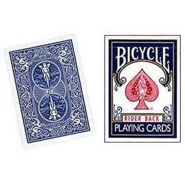 Double Back Bicycle Cards Blue / Blue Magic Tricks by Murphy's