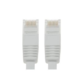 3 ft Cat 6 Unshielded (UTP) Flat Ethernet Network Cable - White