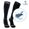 Dexshell Socks DS635GRY Compression Mudder Black+Gray S (8.7 - 9.4